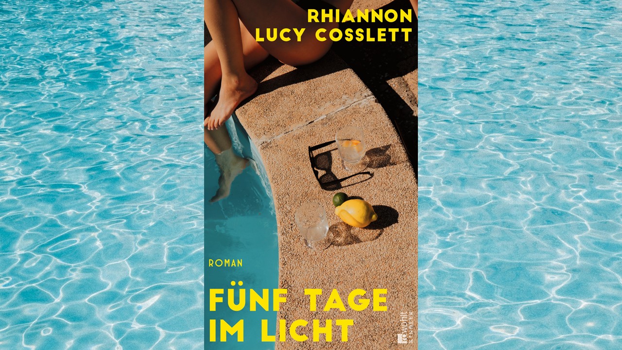 Buchcover vor Wasserhintergrund